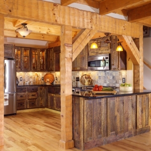 North Carolina Home builder uses Log and Timber Frame design to build custom home