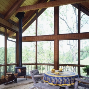 North Carolina Home builder uses Log and Timber Frame design to build custom home