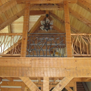 North Carolina Home builder uses Log and Timber Frame design to build custom home