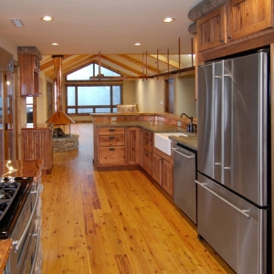 A home is fully remodeled in blowing Rock, NC