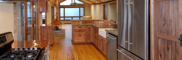 A home is fully remodeled in blowing Rock, NC