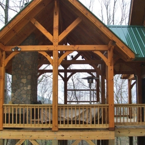 Custom Timber Frame Home near Blue Ridge Parkway