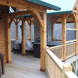 Custom Timber Frame Home near Blue Ridge Parkway