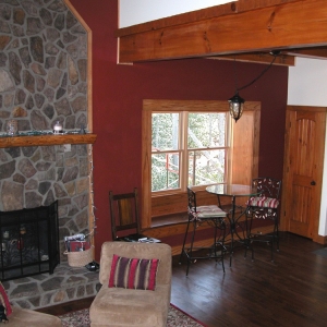 conventional framed energy star cabin built by mountain construction in valle crucis