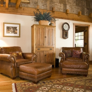 western North Carolina renovation of a log cabin home