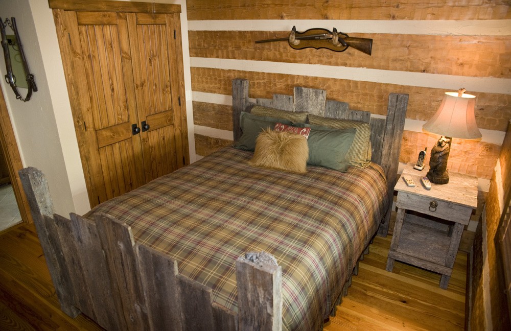 western North Carolina renovation of a log cabin home