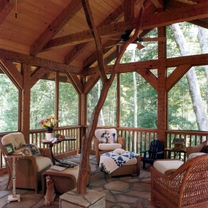 Custom Log Home near Banner Elk, NC built by Mountain Construction