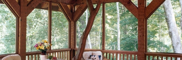Custom Log Home near Banner Elk, NC built by Mountain Construction