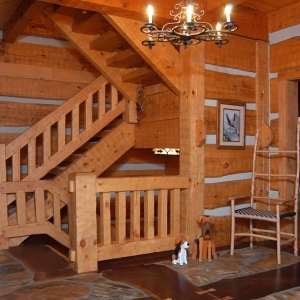Custom Log Home near Banner Elk, NC built by Mountain Construction