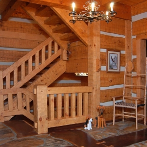 Custom Log Home near Banner Elk, NC built by Mountain Construction