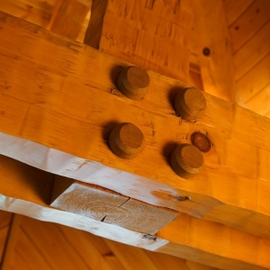 mortise and tenon joinery adds authenticity and strength to timber construction