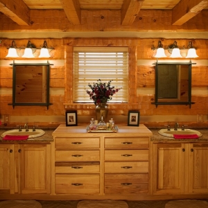 master bath in estate home by mountain construction in mountain city tn