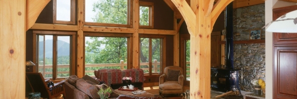 Timber Frame home by Mountain Construction
