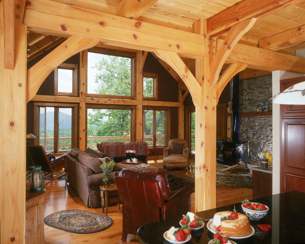 Timber Frame home by Mountain Construction
