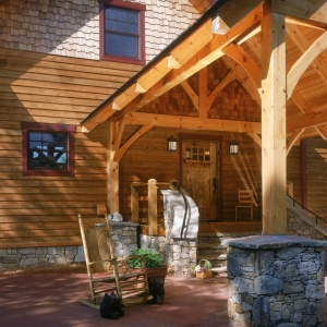 Timber Frame Home by Mountain Construction