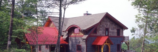 Blowing Rock NC Custom Timber Frame Hybrid Home