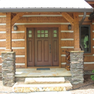 North Carolina Home builder uses Log and Timber Frame design to build custom home