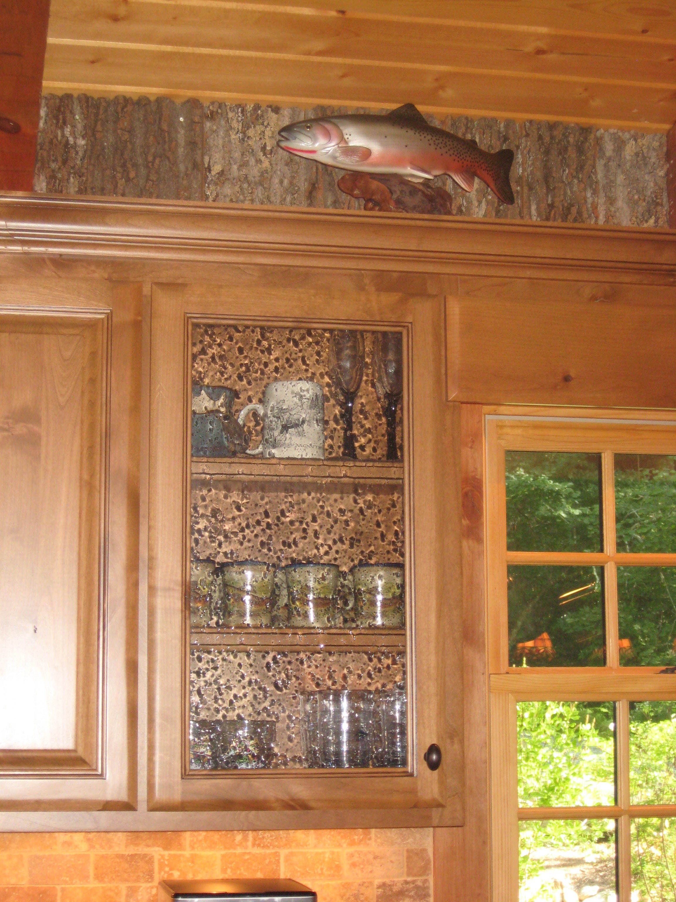 log home cabinet