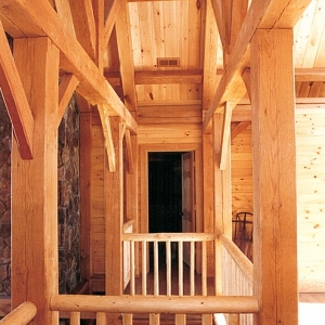 Banner Elk, North Carolina home is Timber Frame with log details