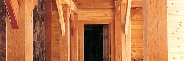 Banner Elk, North Carolina home is Timber Frame with log details