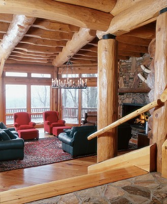 Full Scribe Round Log home