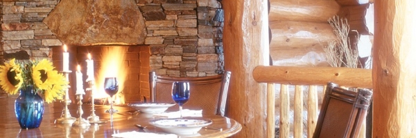 Mountain Construction built a large round log home near Blowing Rock, NC.