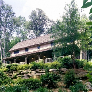 Timberframe Home built at Grandfather Mountain, North Carolina