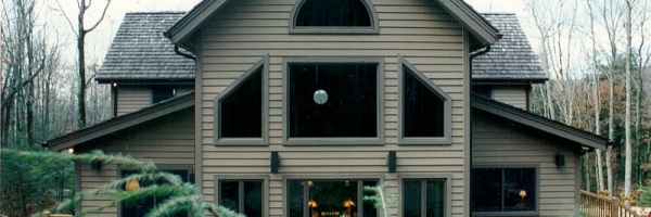 Timberframe Home built at Grandfather Mountain, North Carolina