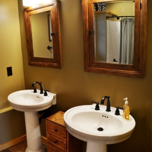 creative bathroom design by mountain construction in blowing rock nc