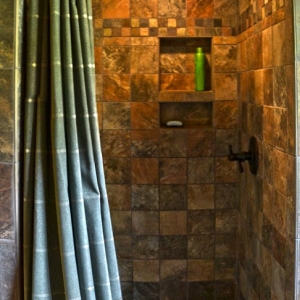 Custom bathroom design by Mountain Construction near Blowing Rock, NC