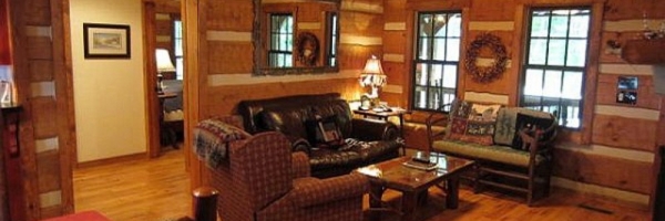 Log Cabin in Valle Crucis near Watauga River