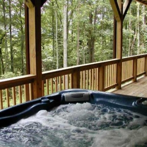 Log Cabin in Valle Crucis near Watauga River