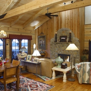 Hearthstone Homes Live Edge Log Home Design