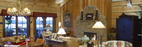 Hearthstone Homes Live Edge Log Home Design