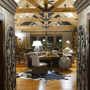 Hearthstone Homes Live Edge Log Home Design