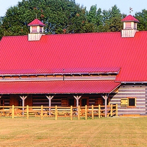 Log Barn by Hearthstone