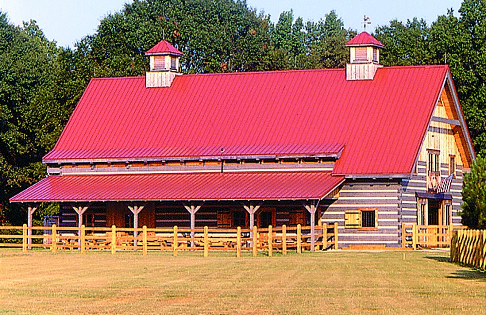 Log Barn by Hearthstone
