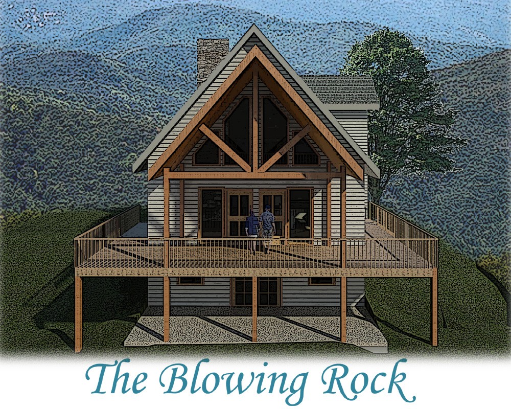 Blowing Rock log home plan