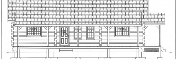 Eastwood 1392B Front Elevation by Hearthstone homes and Mountain Construction.