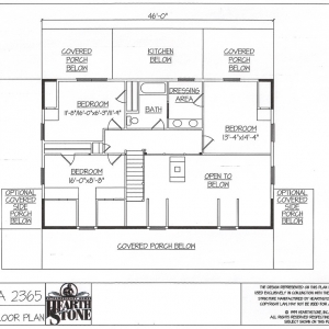 hickory log home plans