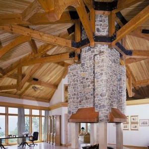 hickory log home remodel