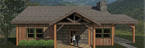 blue ridge mountain log cabin
