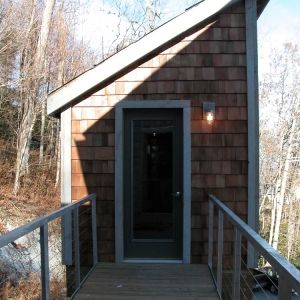 detached accent enhances contemporary home in Blowing Rock, NC