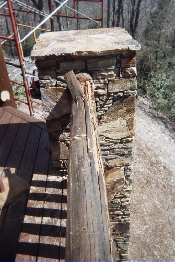 Log Deck Rot Repair
