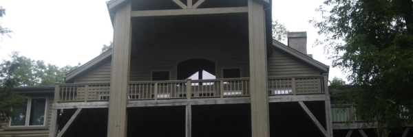 Covered Deck Addition near Blowing Rock, NC