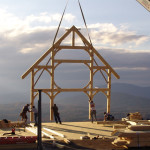 hearth stone homes , rustic,wood beams