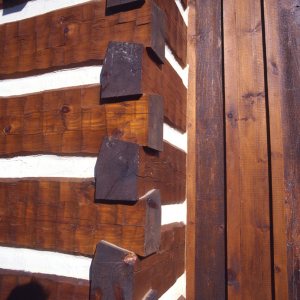 Dovetails on massive logs