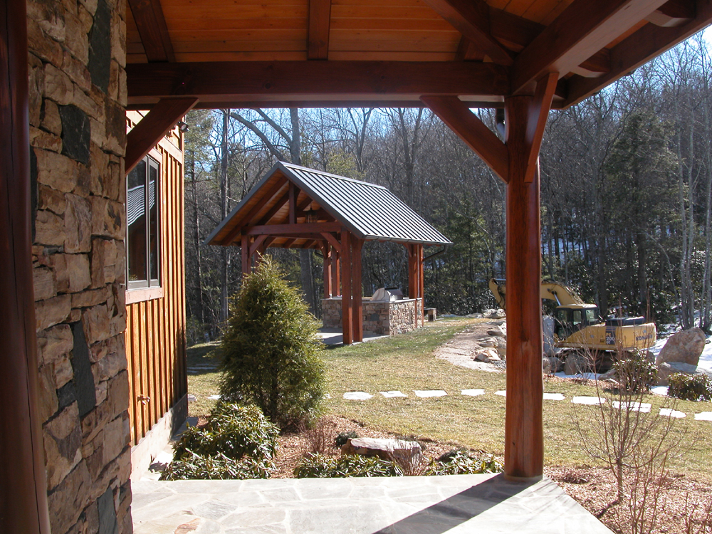 outside kitchen in new home